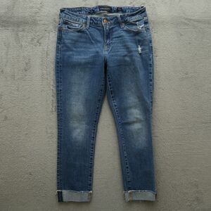 Lucky Brand Jeans Womens Size 6 Mid-Rise Lolita Crop Denim 24" Inseam Distressed
